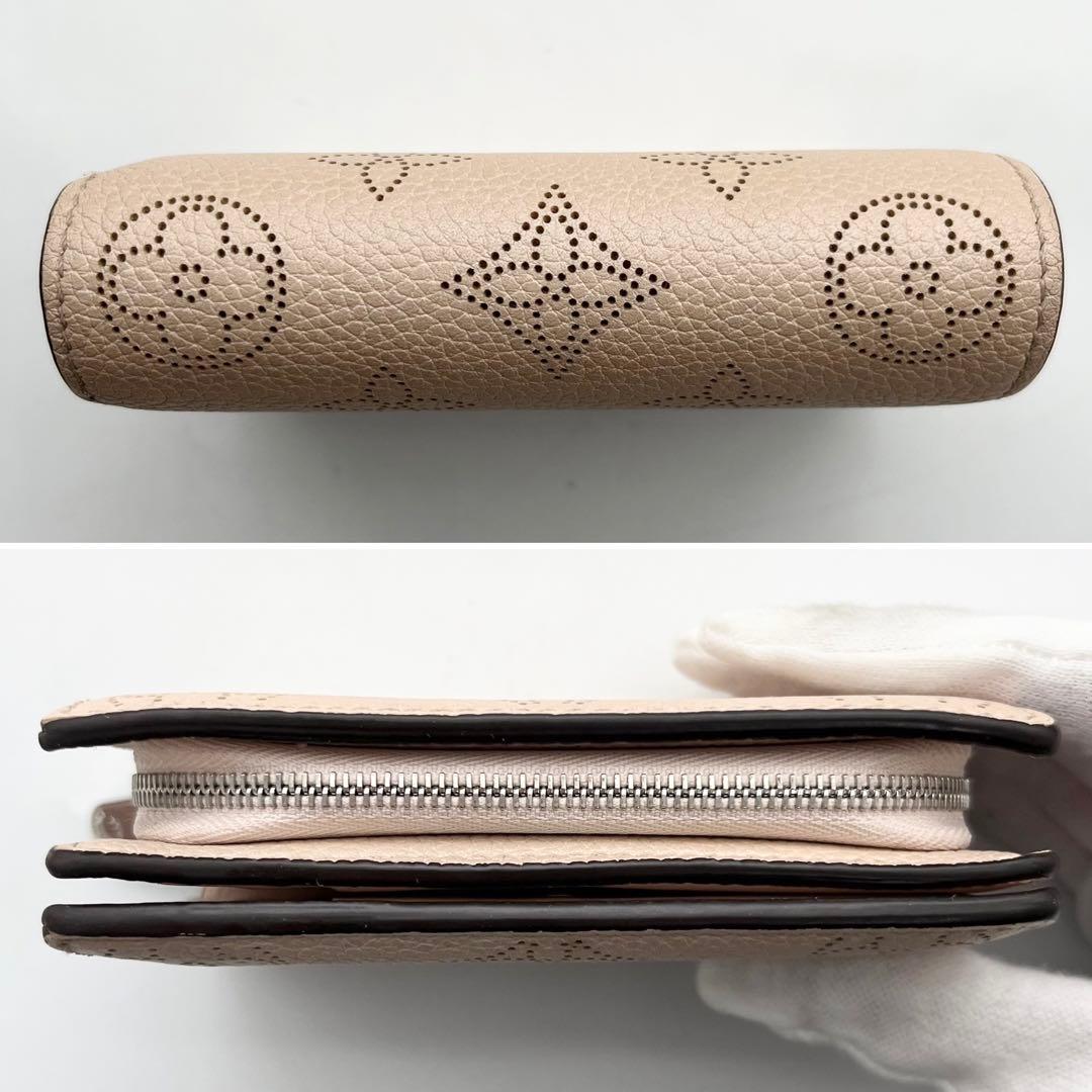 極美品 希少カラー ルイヴィトン マヒナ ポルトフォイユ クレア 薄い