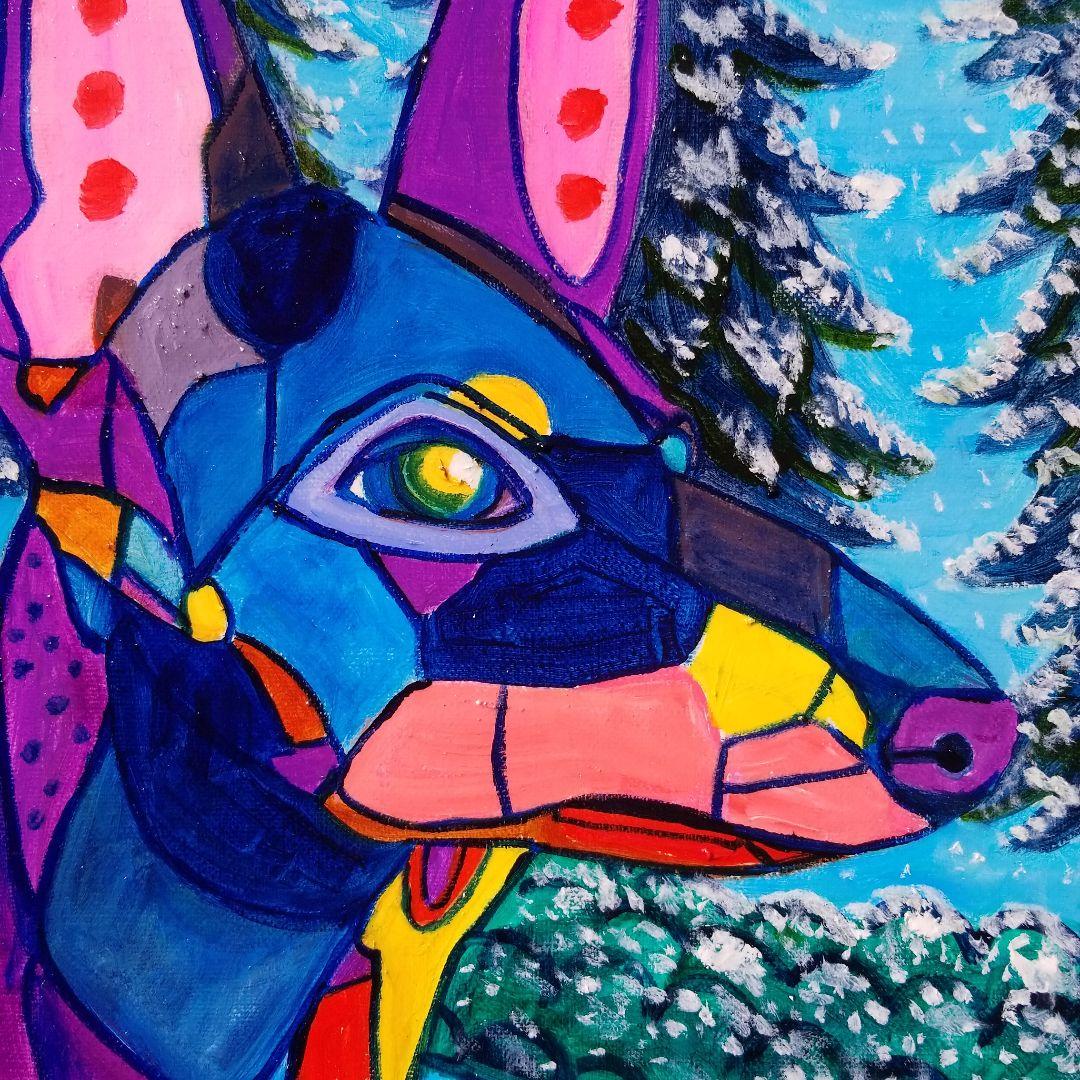 油絵 専用 冬のまあろちゃん