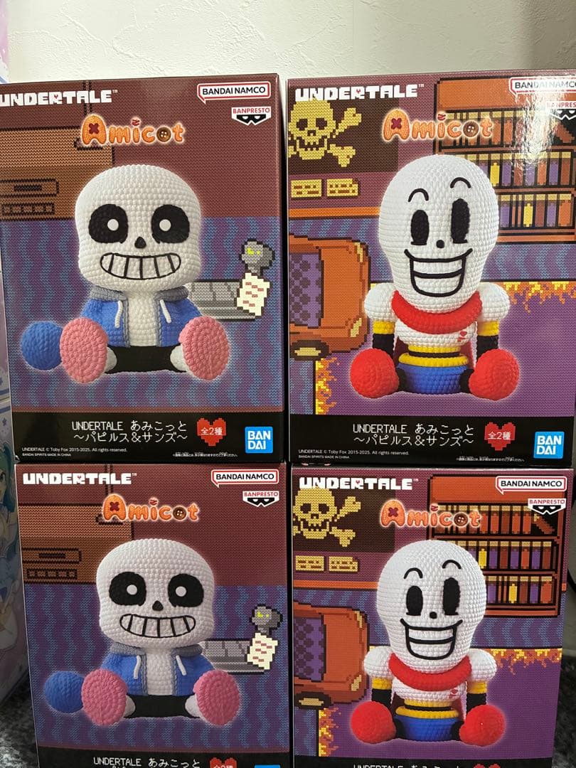 UNDERTALE アンダーテール あみこっとパピルス ＆ サンズ 全2種の4点