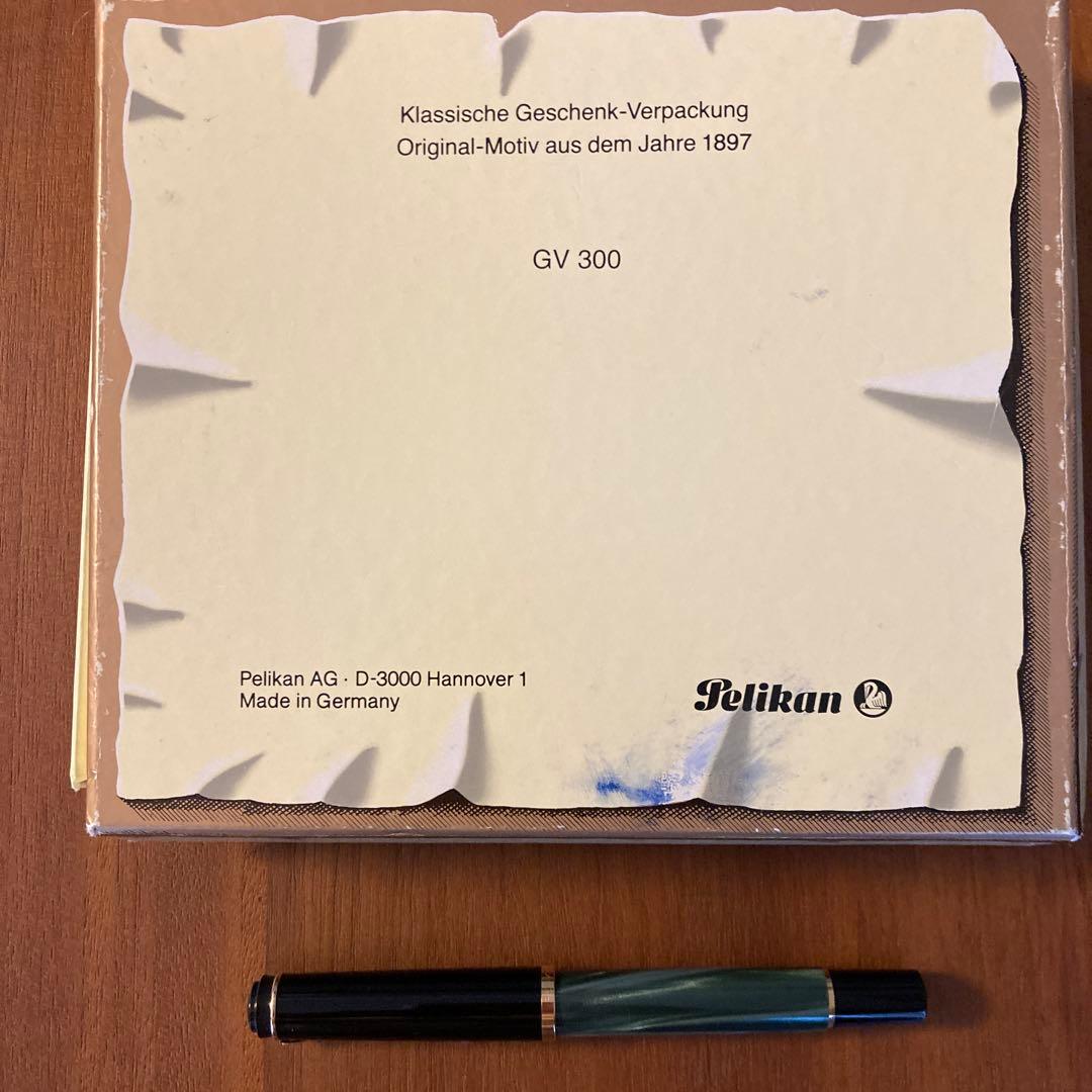 【新品未使用】Pelikan 万年筆　クラシック　グリーンマーブル　ペリカン