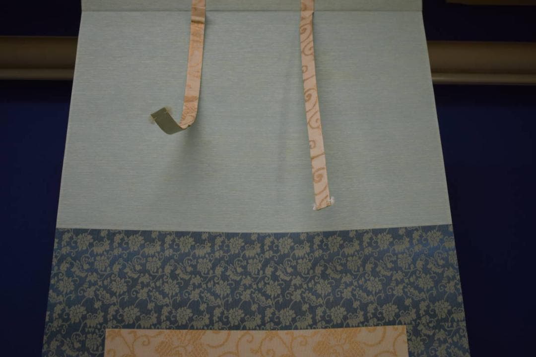 真作/佐藤古岫/山居春色図/桜花門前山水図/桐共箱付/布袋屋掛軸HI-609