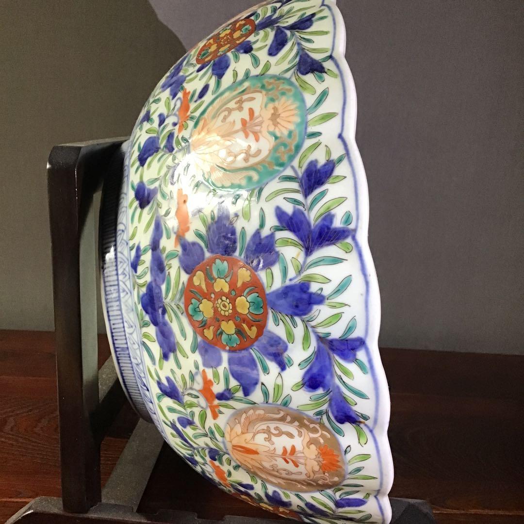 献上 古伊万里花篭手 大鉢 江戸期 - メルカリ