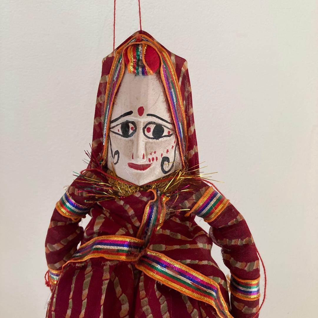 インド 操り人形 ラジャスタン人形 2体セット - メルカリ