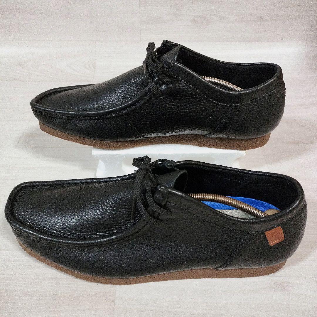極美品【Clarks】クラークス Shacre Ⅱ Run シボ革 28.5 黒