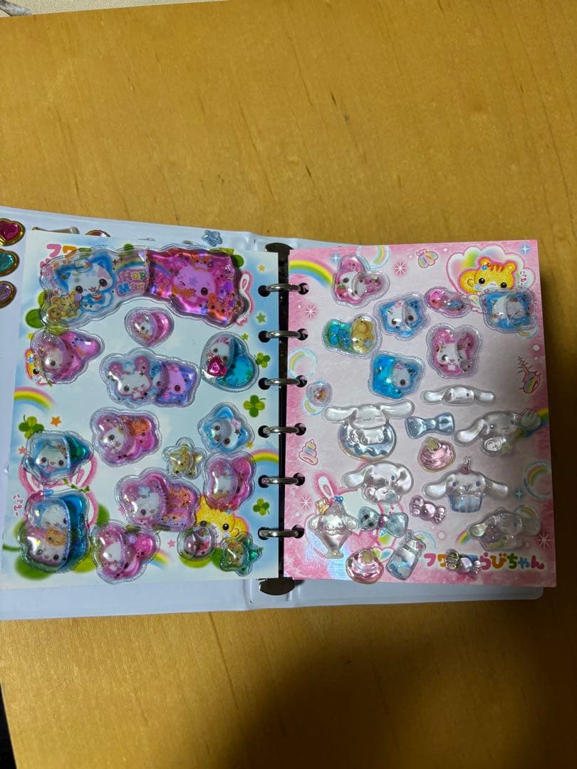 フワフワらびちゃん　シール帳　ドロップシール　ウォーターシール