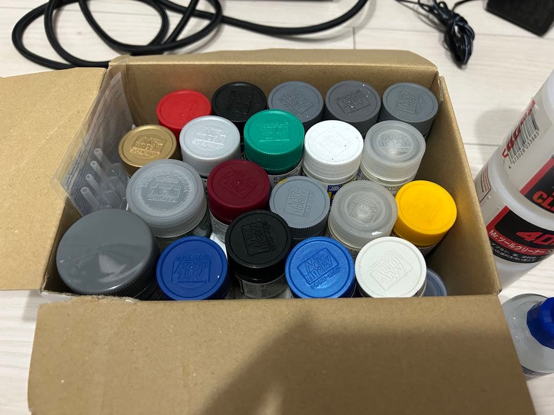 砂*糖様 塗装ブース エアブラシ コンパクトコンプレッサー 塗装スターター セッ