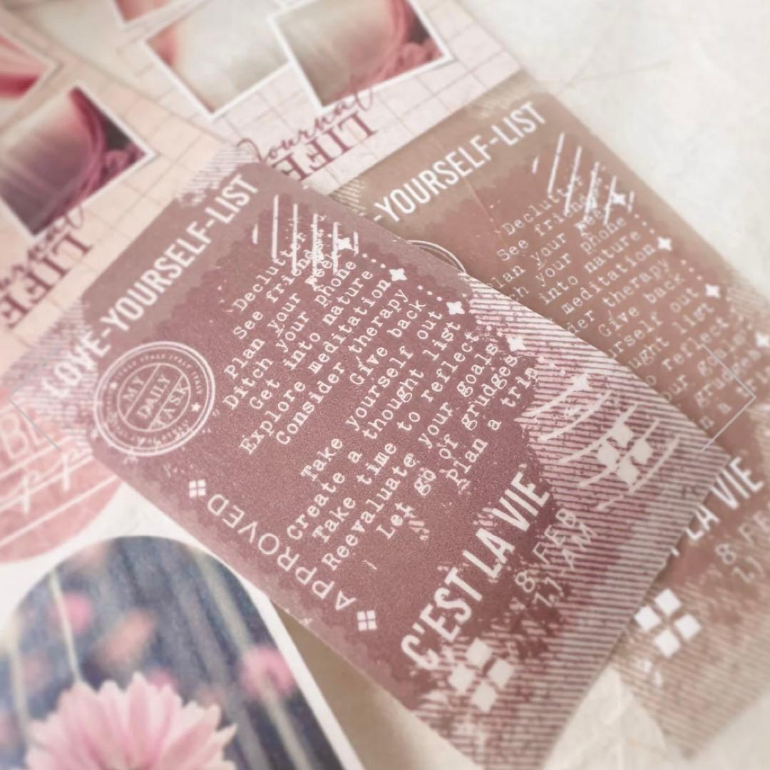 Journal pages 海外マスキングテープ マステ 【1869】