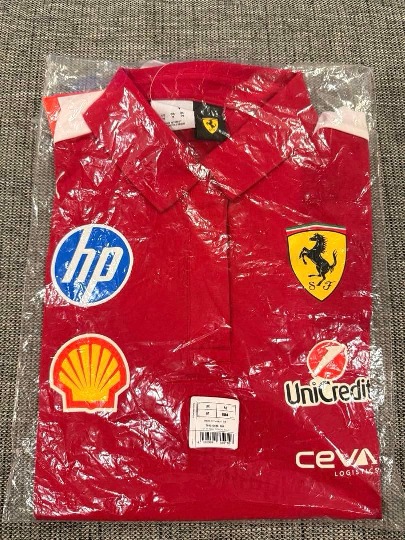 (新品・未使用) Puma F1 Ferrari ポロシャツ半袖 US Mサイズ