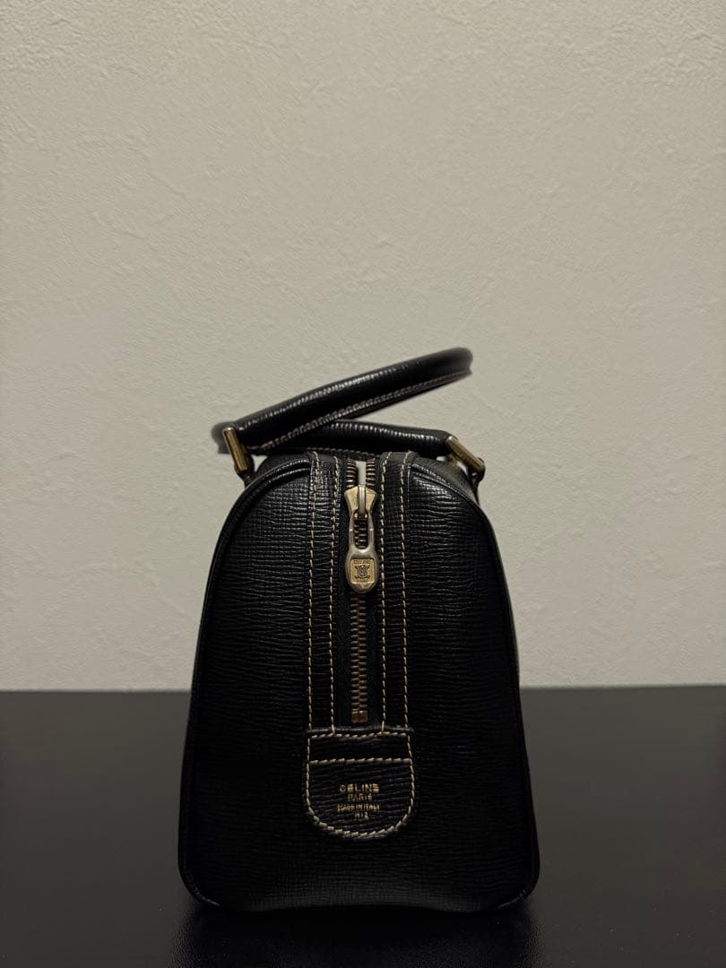 セリーヌ　黒 レザー ハンドバック
