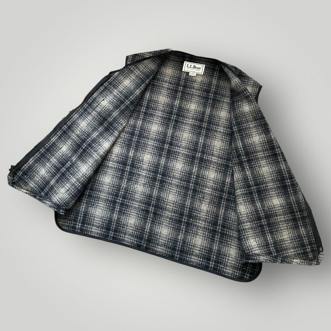 激レアサイズ！USA製 80s エルエルビーン オンブレ チェックベスト XL