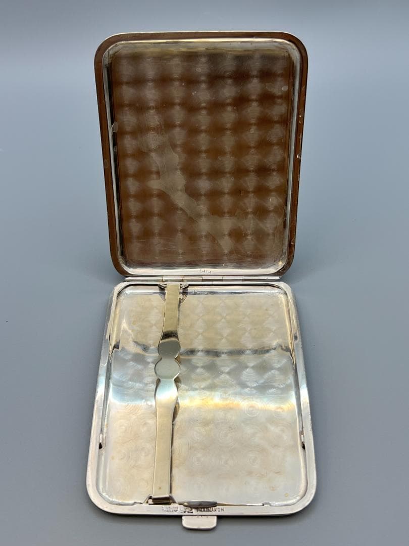 銀製　STERLING　刻印　シガレットケース　マネークリップ　カフス　117g