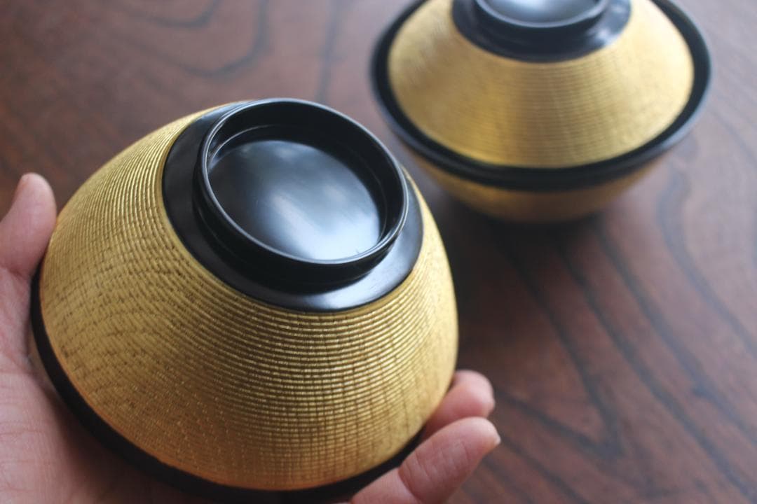 時代逸品！極上金塗糸目の美しいお椀2点（検輪島塗京塗雑煮椀 - メルカリ