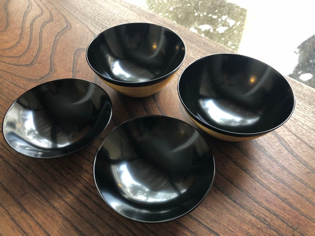 時代逸品！極上金塗糸目の美しいお椀2点（検輪島塗京塗雑煮椀 - メルカリ