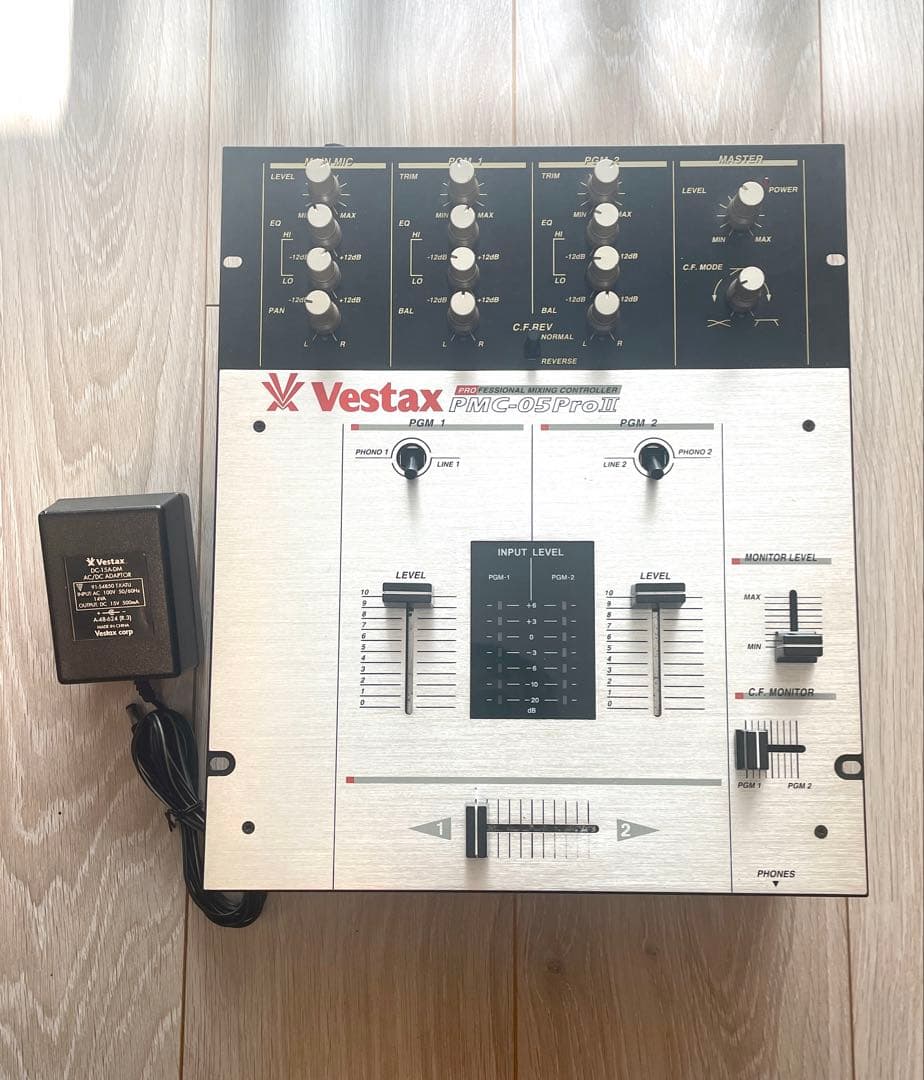 【音出確認済】VESTAX PMC-05Pro II / 純正アダプター付 音確認済】Vestax PMC-05PRO II DJミキサー 純正アダプター
