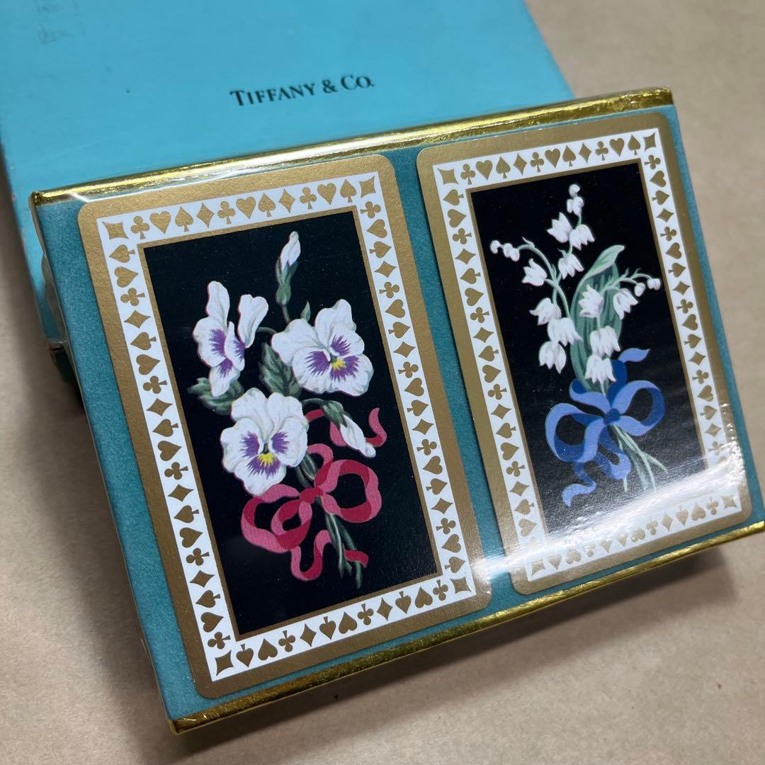Tiffany & Co. フラワー柄 トランプ 未使用 ヴィンテージ