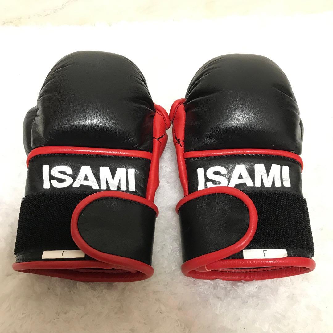 ISAMI パウンドグローブS 黒/赤