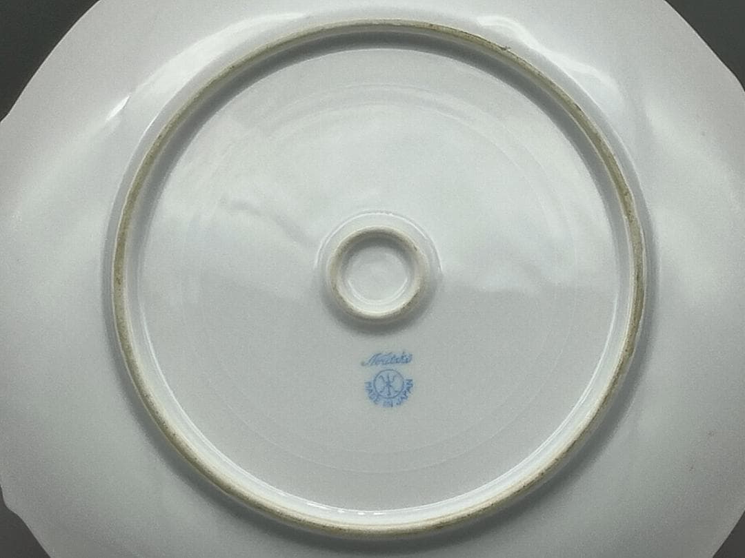 オールドノリタケ ツリー イン ザ メドウ 金縁 ダブルハンドルケーキ