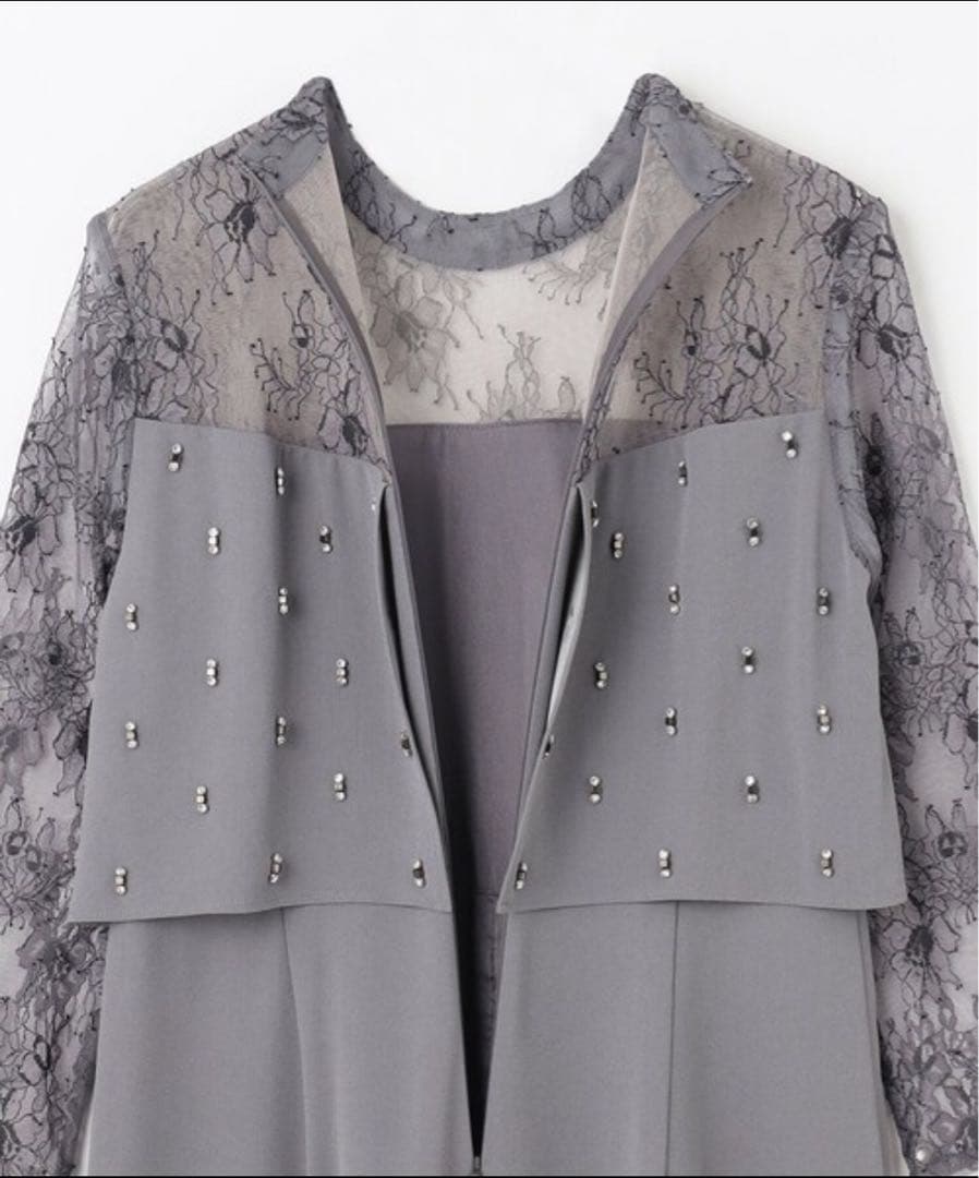 美品☆diagram ダイアグラム　刺繍ワイドサロペット　結婚式　M ドレス