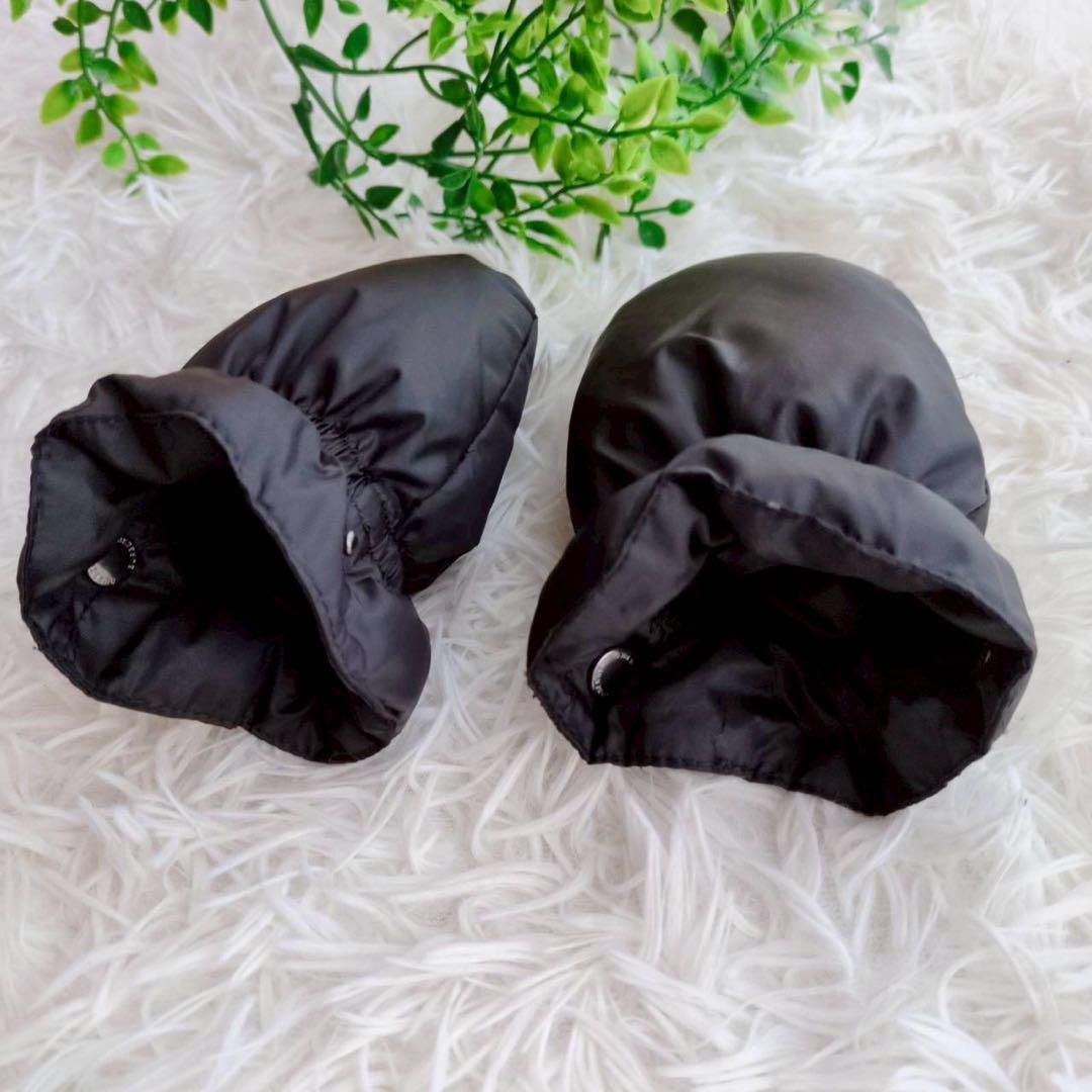 バーバリー ベビー ジャンプスーツ スノーウェア ロゴプリント 黒 80cm