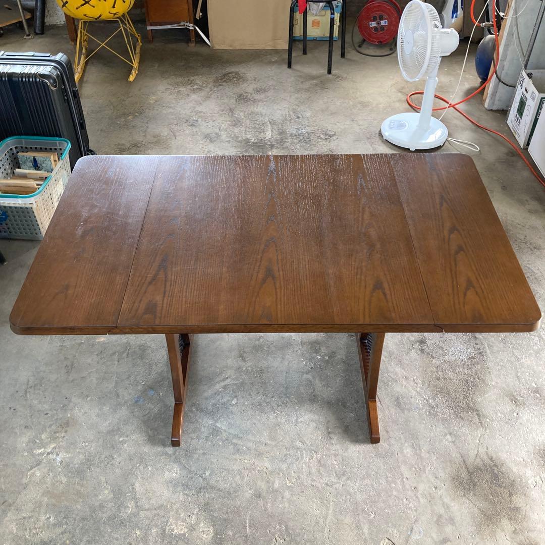 ア*ん様 三越家具 バタフライテーブル ゲートレッグテーブル