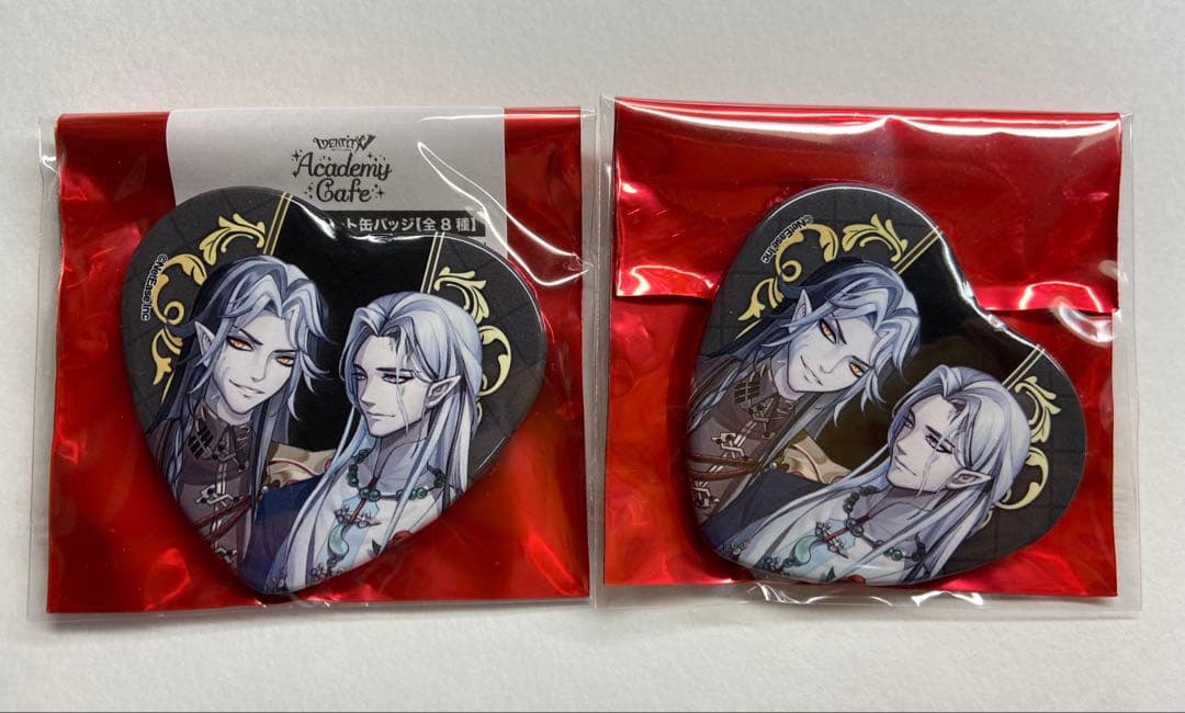 第五人格 白黒無常 スイパラ ハート缶バッジ アカデミーカフェ