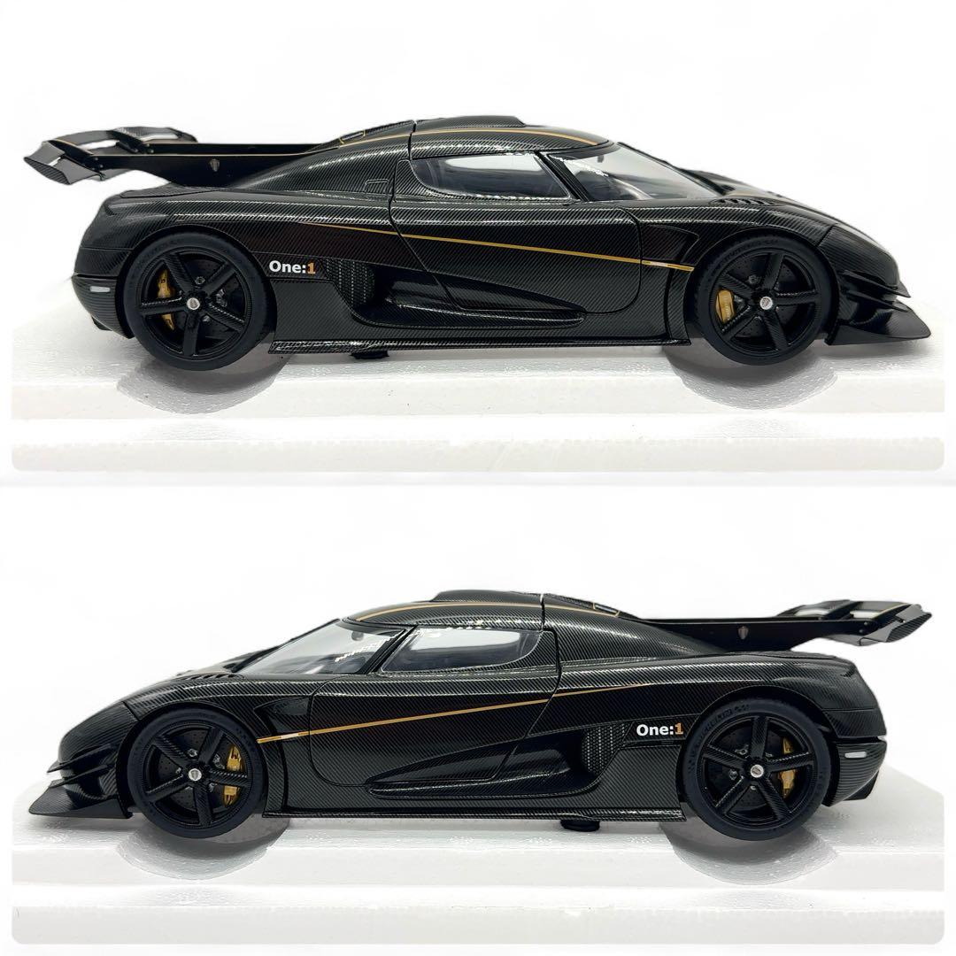 希少品】オートアート 1/18 ケーニグセグ ONE:1 ゴールドストライプ