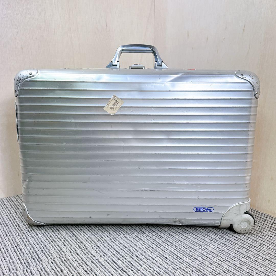 希少】 RIMOWA 929.70 2輪ローリングトロリー ビンテージ 青ロゴ