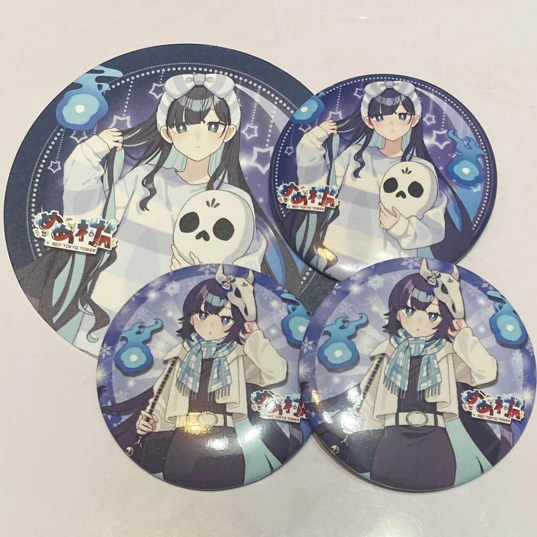 めめ村 ポップアップ めめんともり 缶バッジ コースター - メルカリ