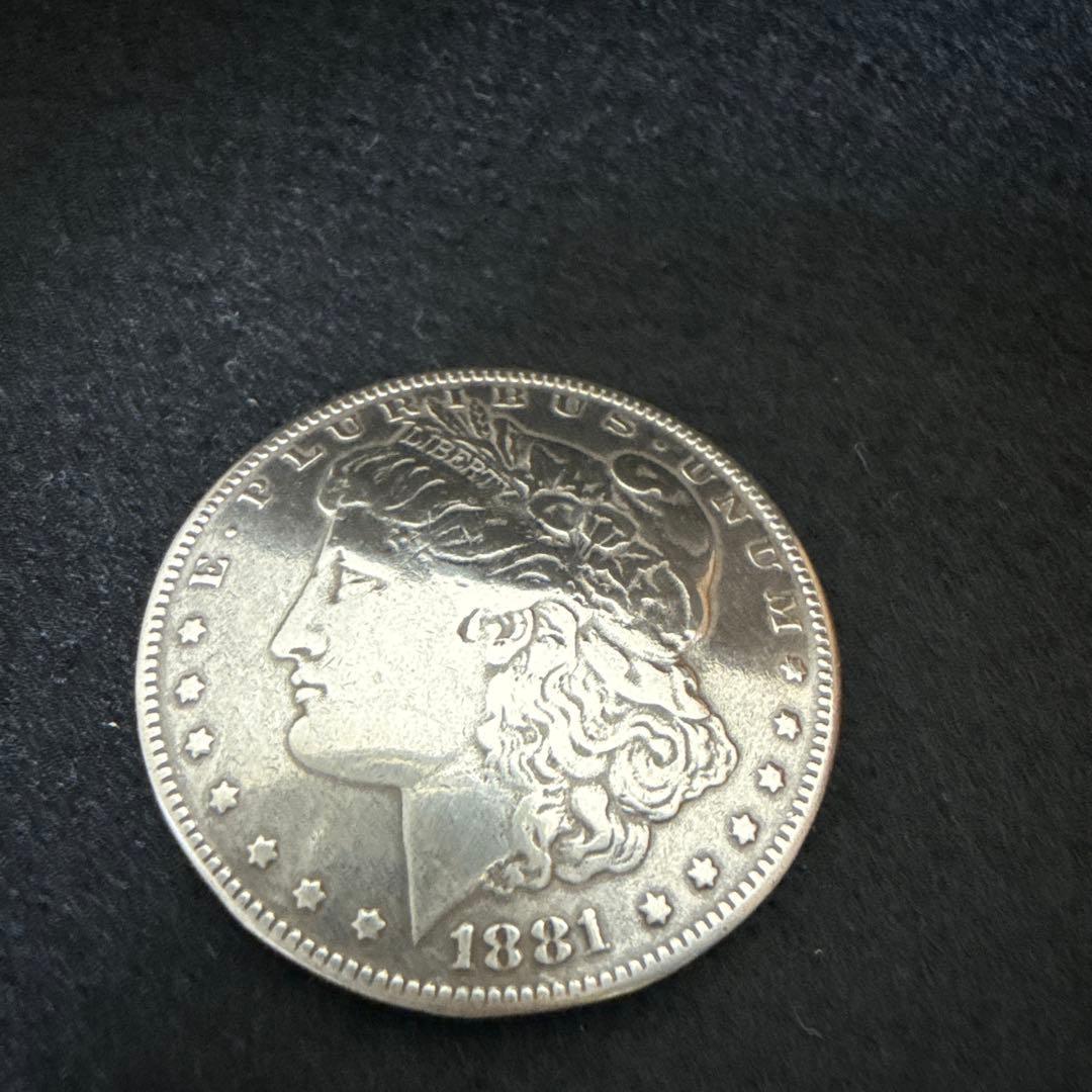 1881年 モルガン・ダラー コンチョ ネジ付き - メルカリ