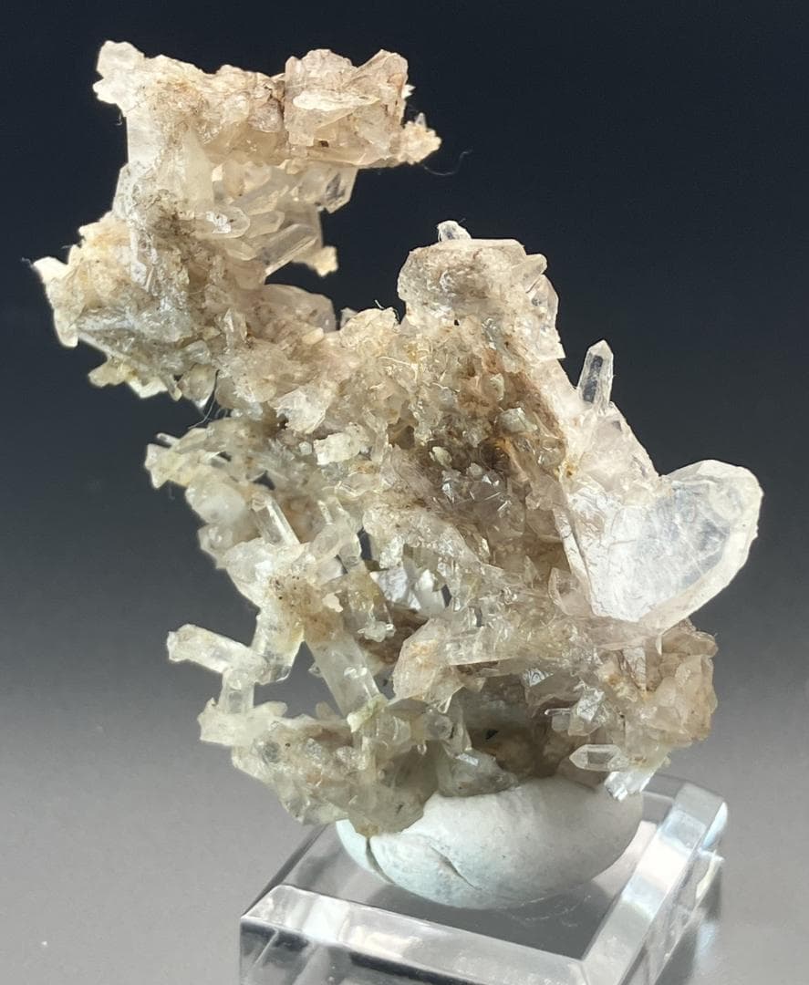 長野県甲武信鉱山 日本式双晶付き水晶クラスター Japantwin 国産水晶