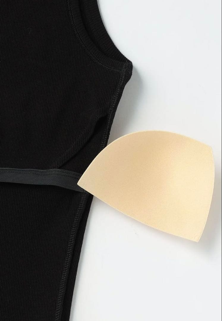 【新品】＜H BEAUTY&YOUTH＞コットンリブ アシンメトリータンクトップ