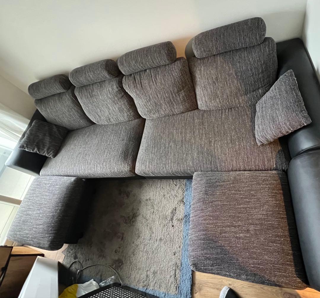 WATANABEカウチソファ 4人掛け LOWYA ハイバック 直接手渡し