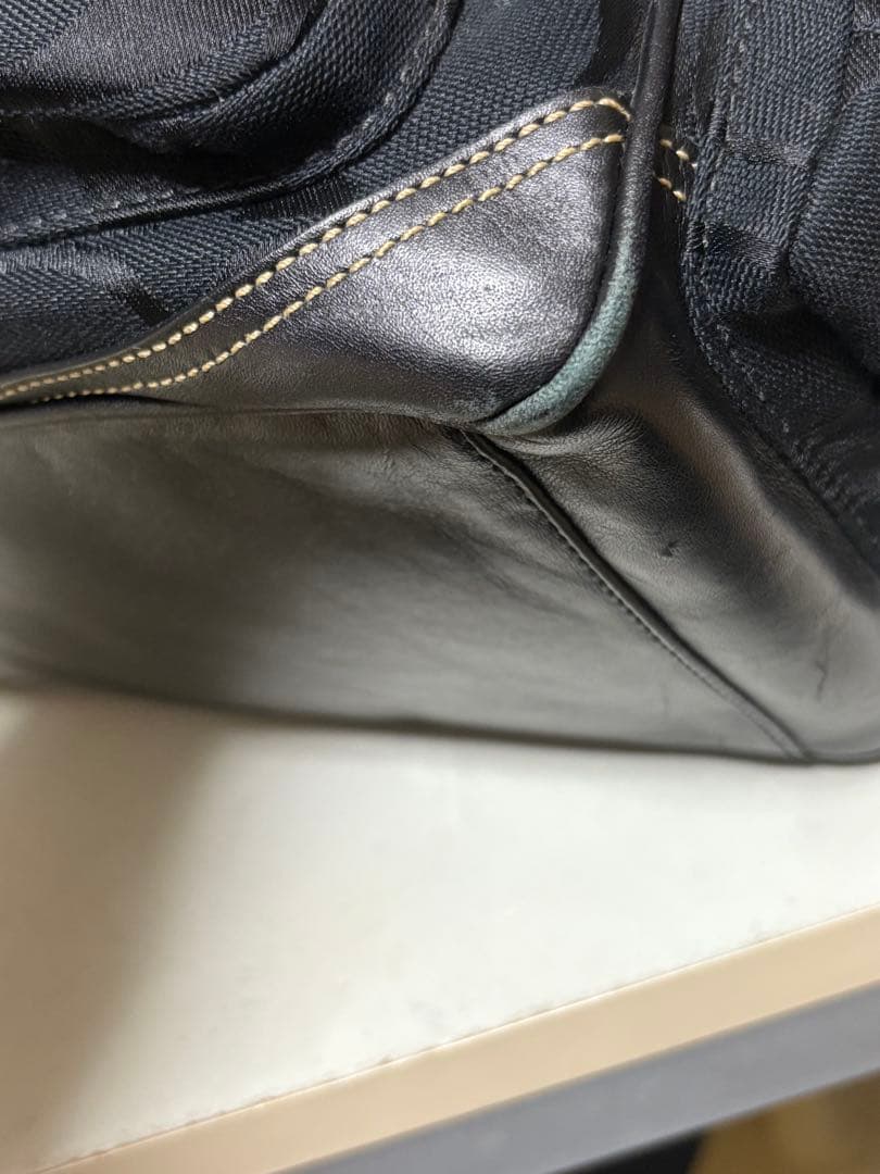 COACH コーチ シグネチャー ミニボストン ハンドバッグ　美品