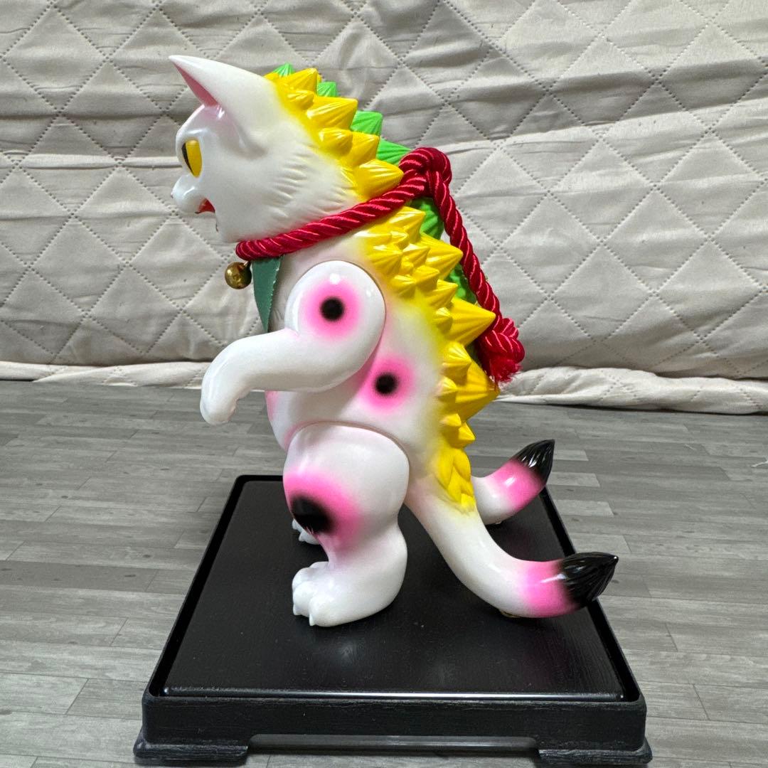 小夏屋　大王ネゴラ　招き猫　ソフビ　ピンク招き猫ver.