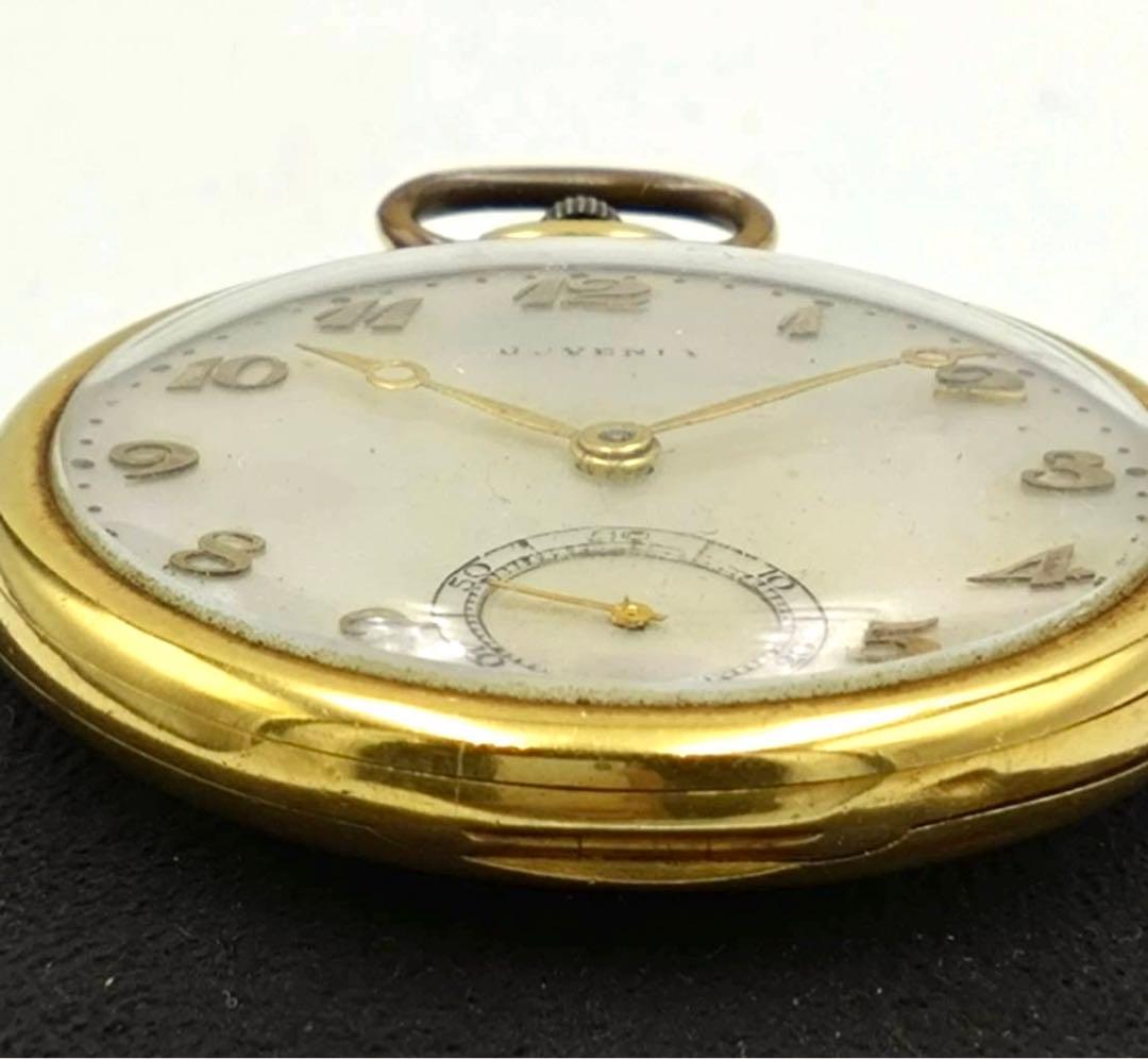JUVENIA ジュベニア 金無垢懐中時計 18金 18K 43g アンティーク