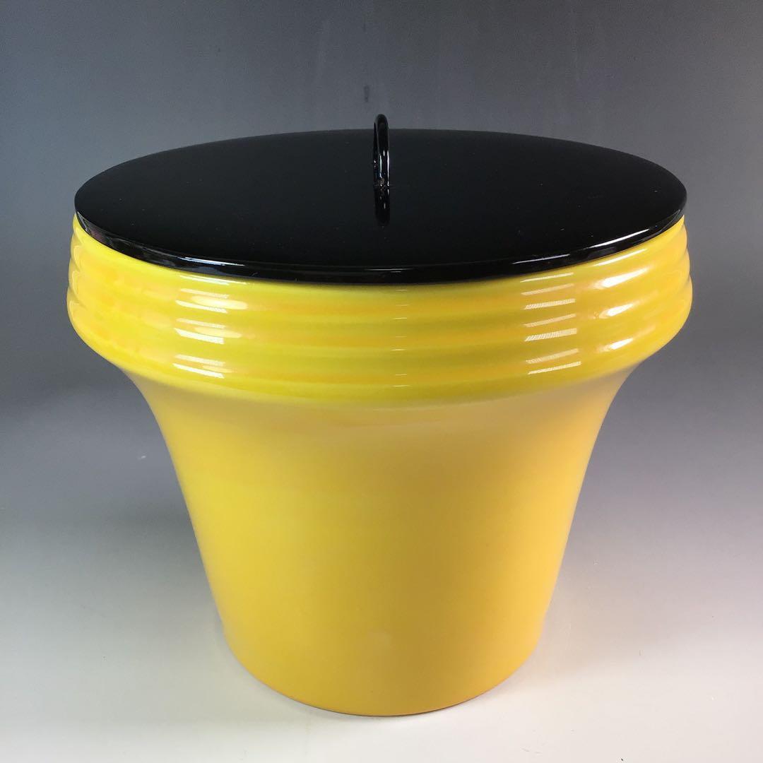 R746 水指 『膳所焼』『陽炎園造』『久田宗也 箱書』『交趾写末広