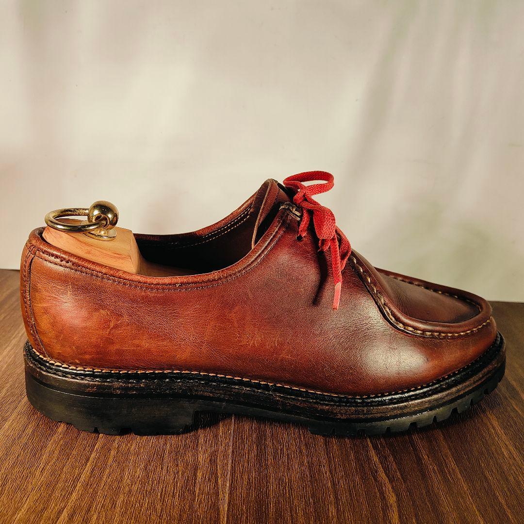 【高級ヴィンテージ】国内レザー工房製　Uチップ厚革オイルドレザー シャンボード系