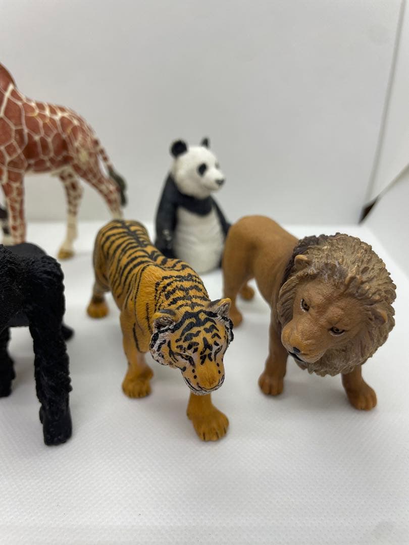 シュライヒ 動物 フィギュア まとめ売り 13体 キリン ライオン トラ ゴリラ