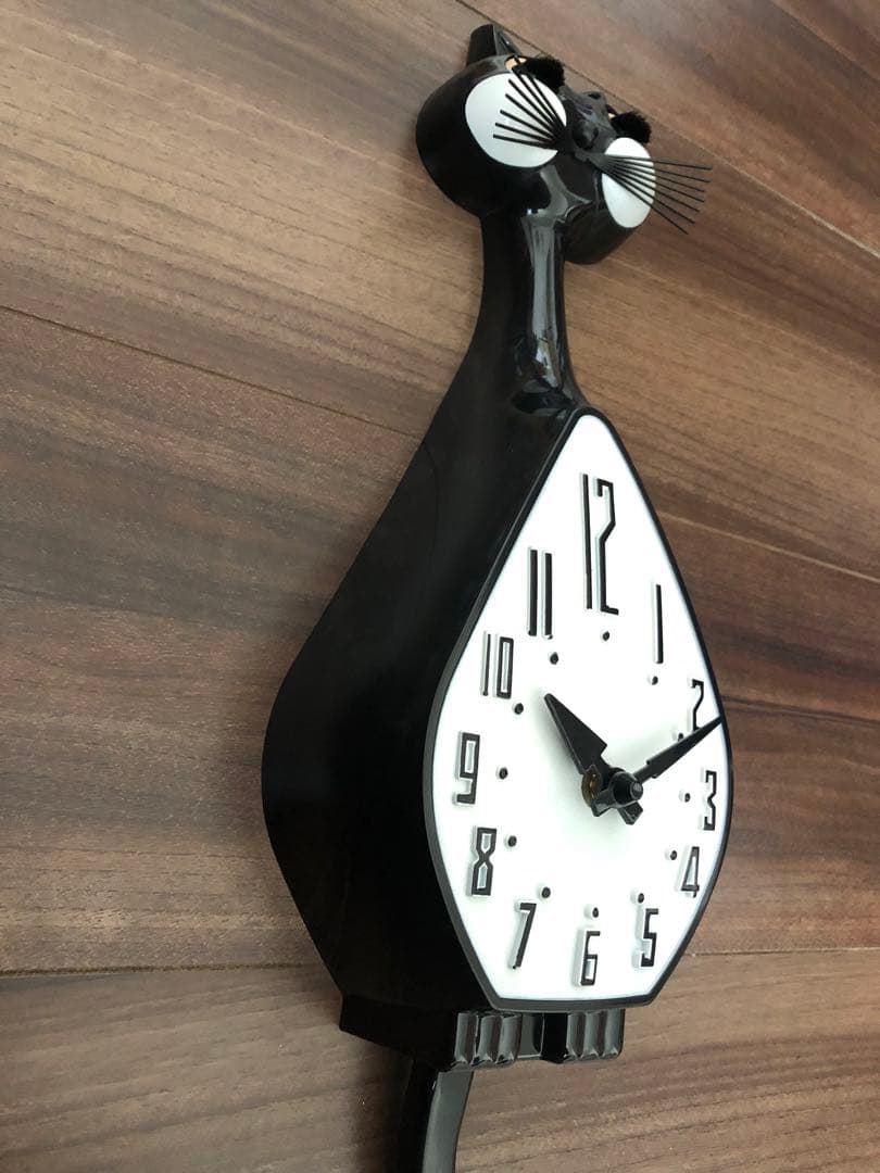 50sレプリカ SIMONE CAT CLOCK 掛け時計
