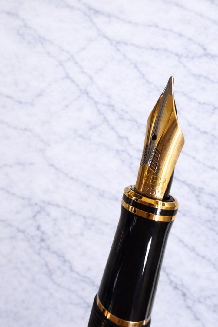 PARKER デュオフォールド 万年筆 18K 750 UK製 廃盤 木箱付 - メルカリ