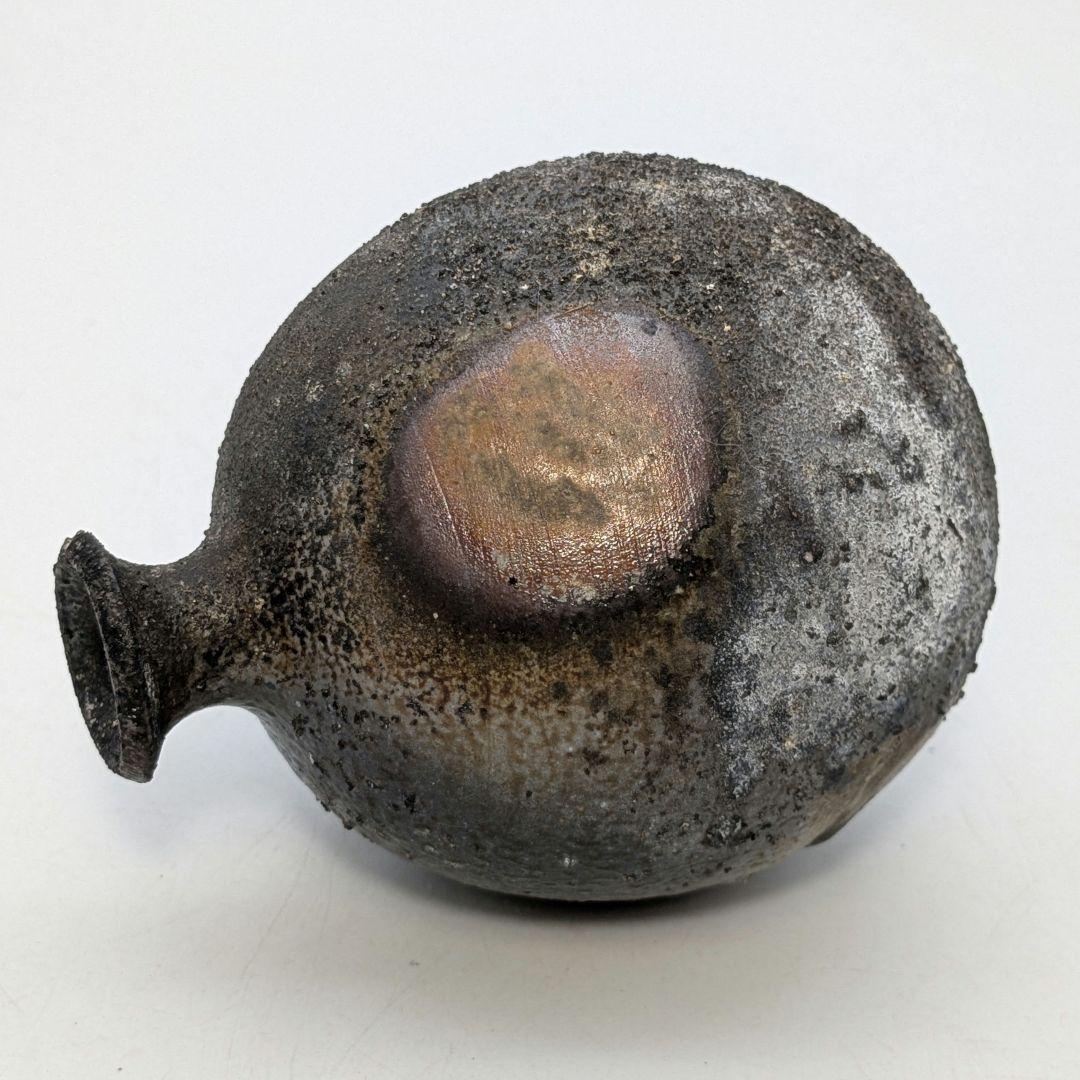 岩本政一 備前焼 窯変徳利 共箱共布栞 とっくり 酒器 食器 一輪挿し花入 花器