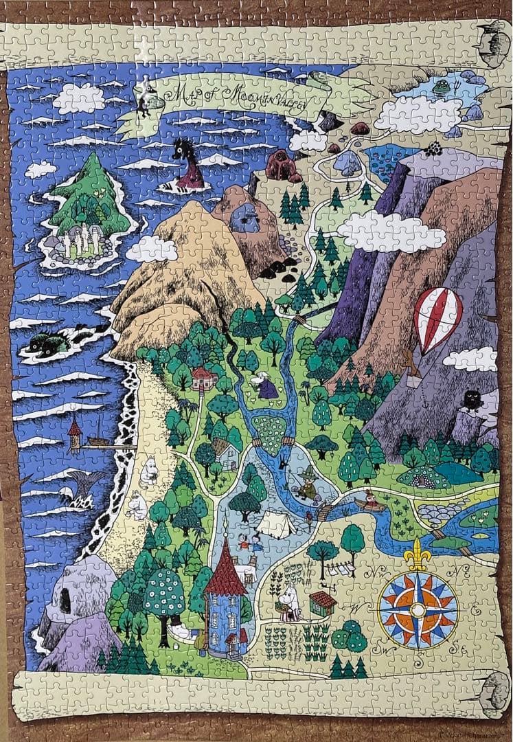 レアムーミン谷地図・Ⅱ ジグソーパズル1000ピース