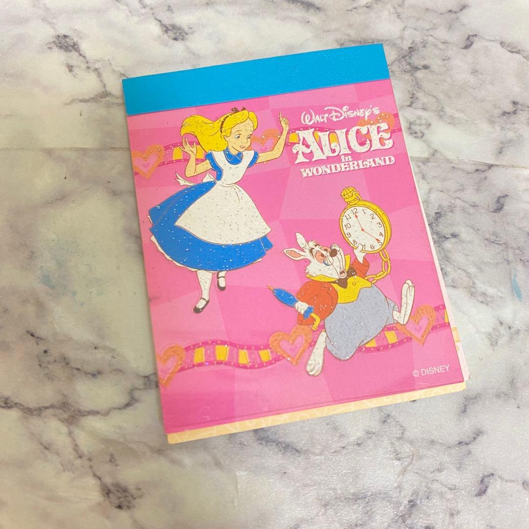 即購入◎】ディズニー アリス 不思議の国のアリス ミニメモ メモ帳
