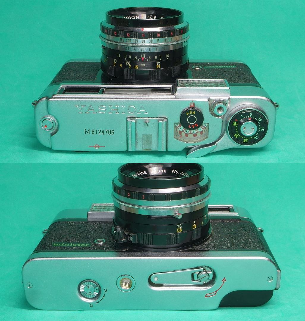 美品】ヤシカ・ミニスター ヤシノン45mmF2.8 4群5枚【試写済】