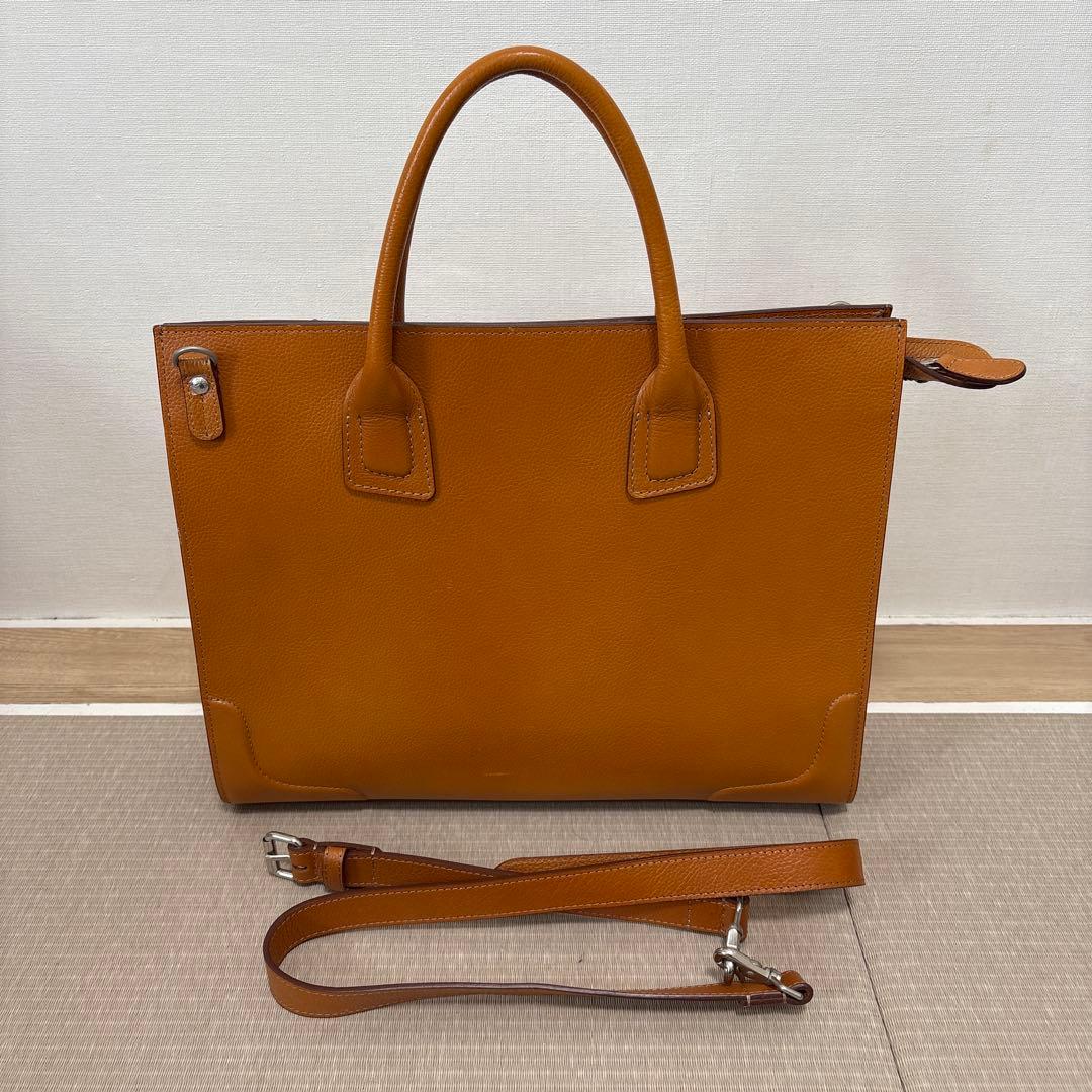 ソメスサドル ブラウン ビジネスバッグ 仕切り付き