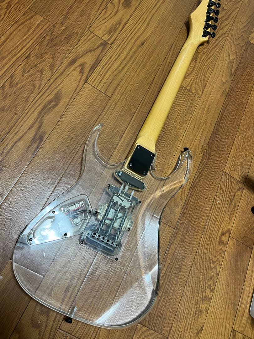 エレキギター 透明 アクリルボディ Photogenic アクリルギター