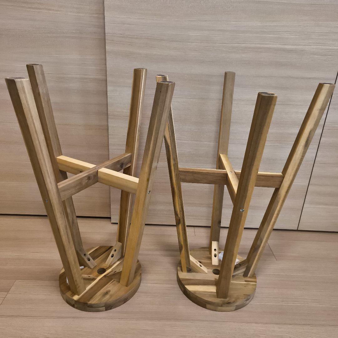 IKEA SKOGSTA ハイスツール　カウンターチェア　2脚セット