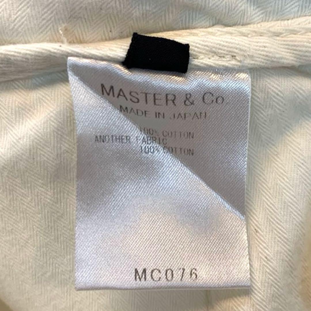 MASTER & Co. ベルト付きワイドコットンチノパンツ