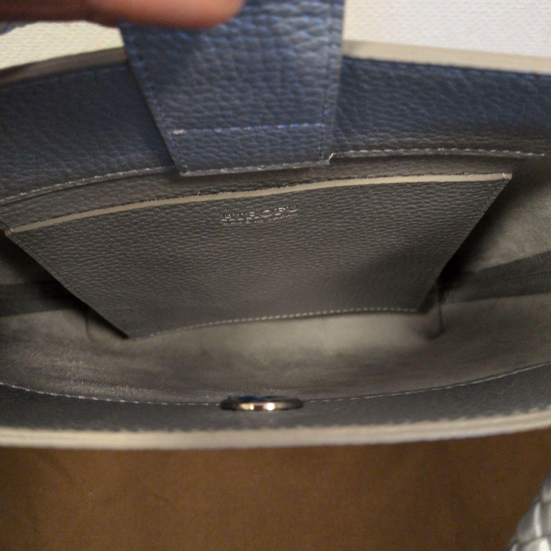 【ヒロフ】チェスタ・ レザー ショルダーバッグS 2WAY シルバー