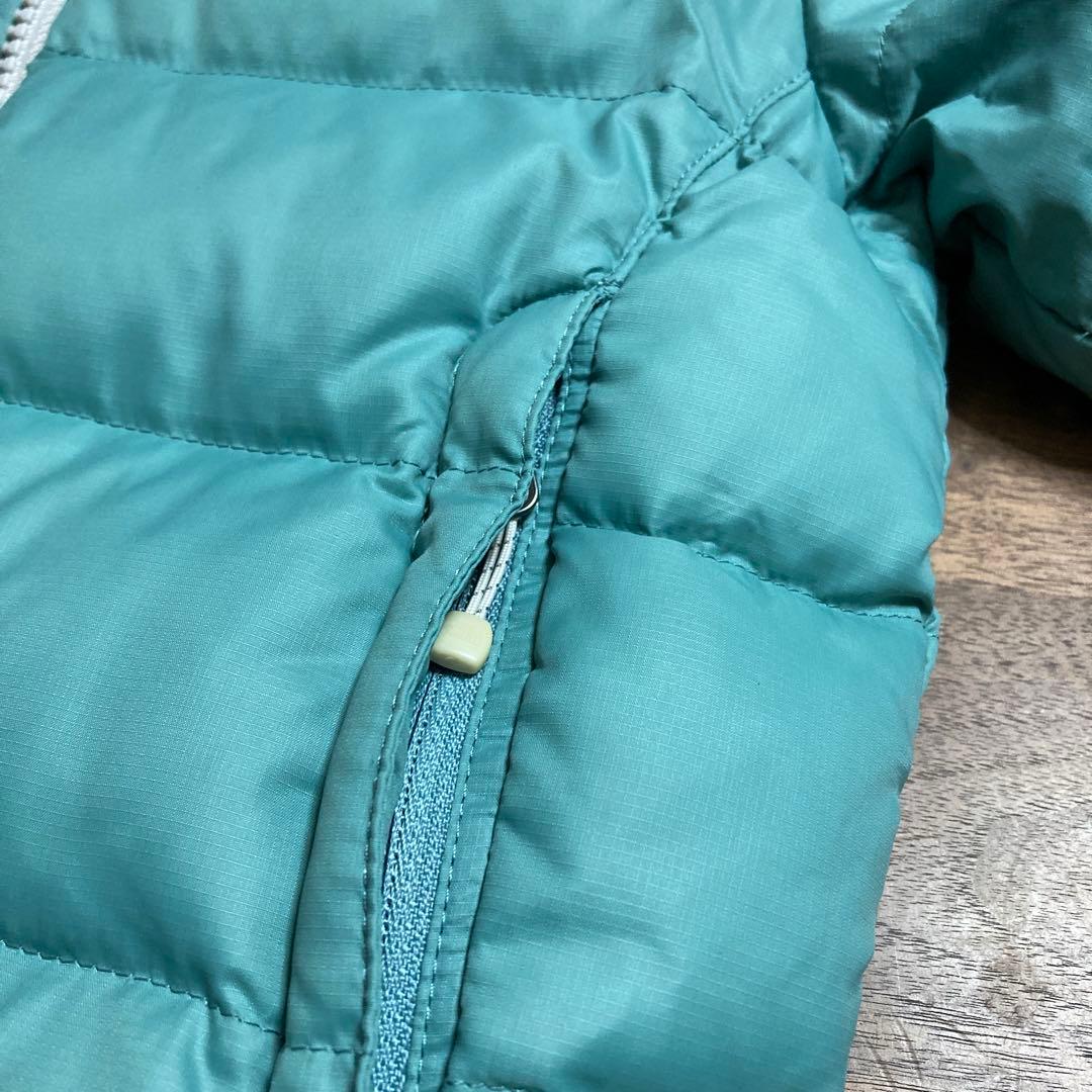 【お値下げ中】THE NORTH FACE 90センチ　キッズ　ダウン　水色
